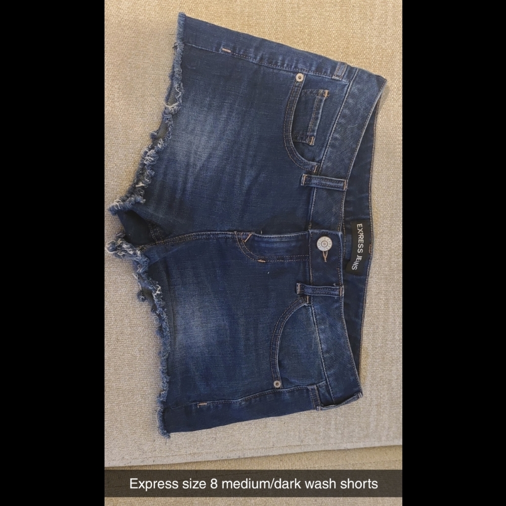 Express size 8 jean shorts